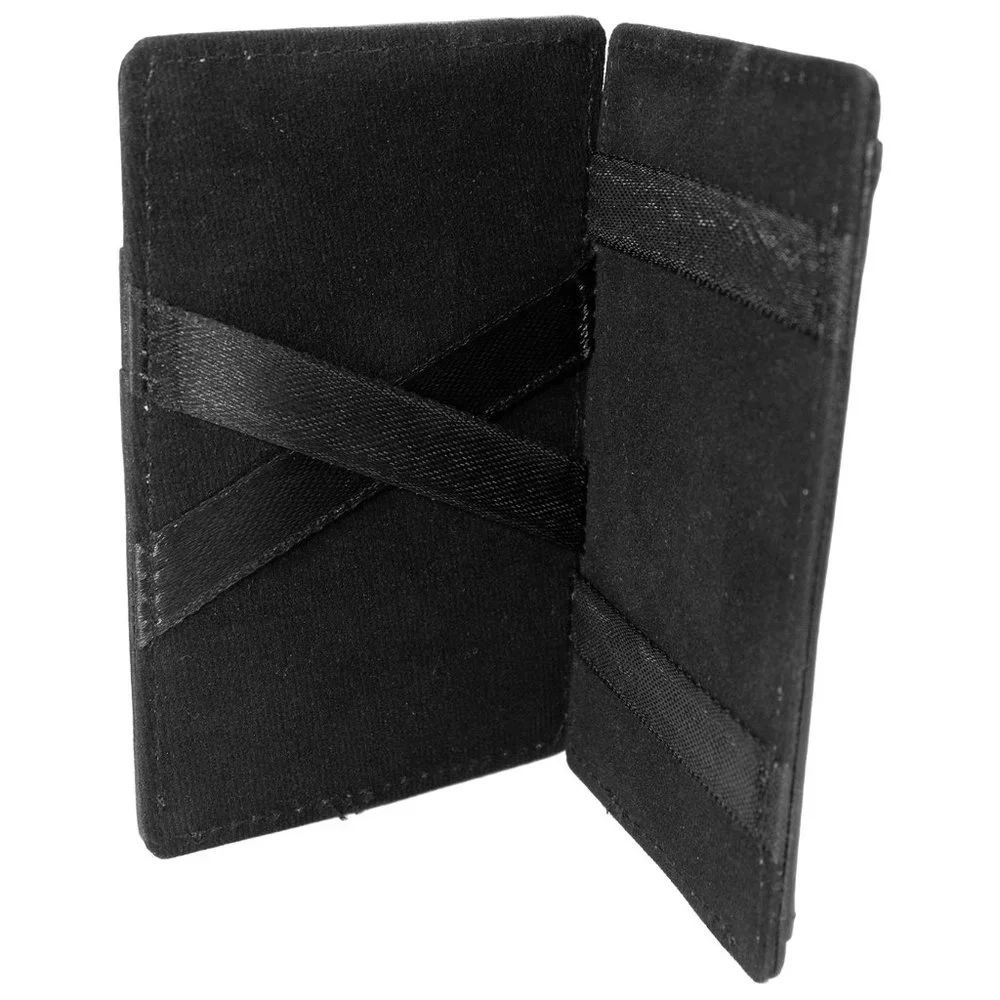 Genuine Leather Magic Bifold Wallet, Black